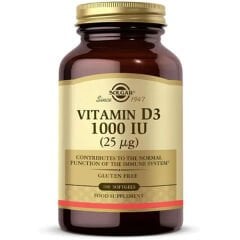 Solgar Vitamin D3 1000 IU 100 Kapsül
