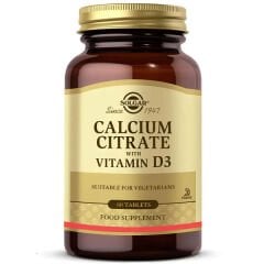 Solgar Calcium Citrate (with Vitamin D3) 60 Tablet