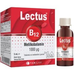 Lectus B12 Metilkobalamin Kids 5 ml Dil Altı Sprey
