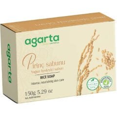 Agarta Doğal El Yapımı Cilt Beyazlatıcı Pirinç Sabunu 150 gr