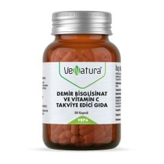 VeNatura Demir Bisglisinat ve Vitamin C 90 Kapsül