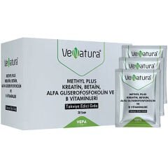 Venatura Methyl Plus Kreatin, Betain, Alfa Gliserofosfokolin ve B Vitaminleri 30 Saşe