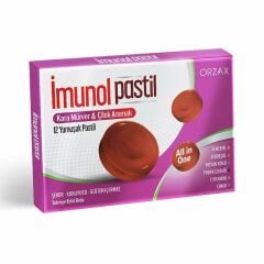İmunol Karamürver Çilek Aromalı 12 Pastil