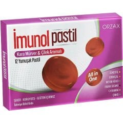 İmunol Karamürver Çilek Aromalı 12 Pastil