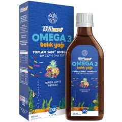Wellcare Omega 3 Karışık Meyve Aromalı Balık Yağı 150 ml