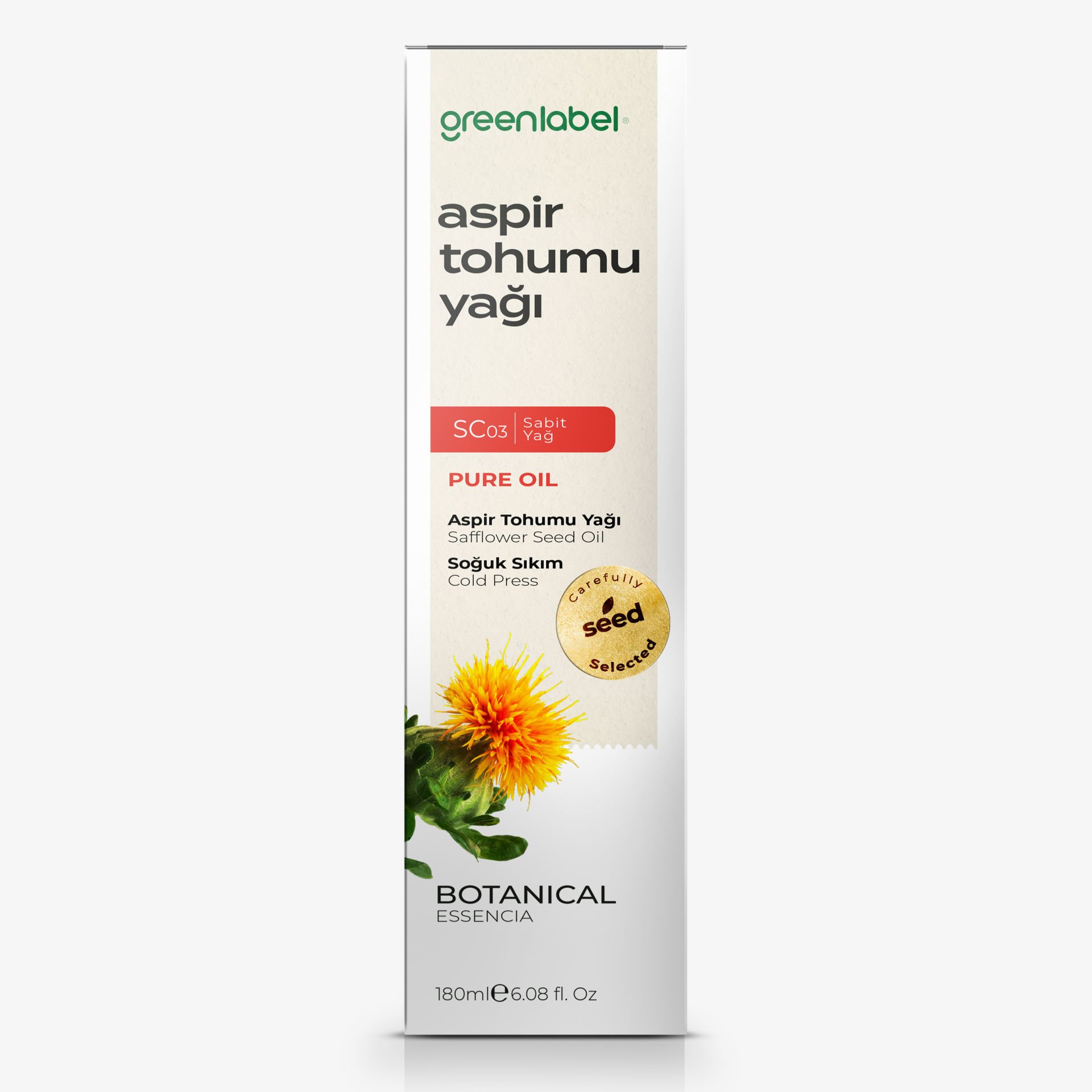 Greenlabel Aspir Tohumu Yağı 180 ml.