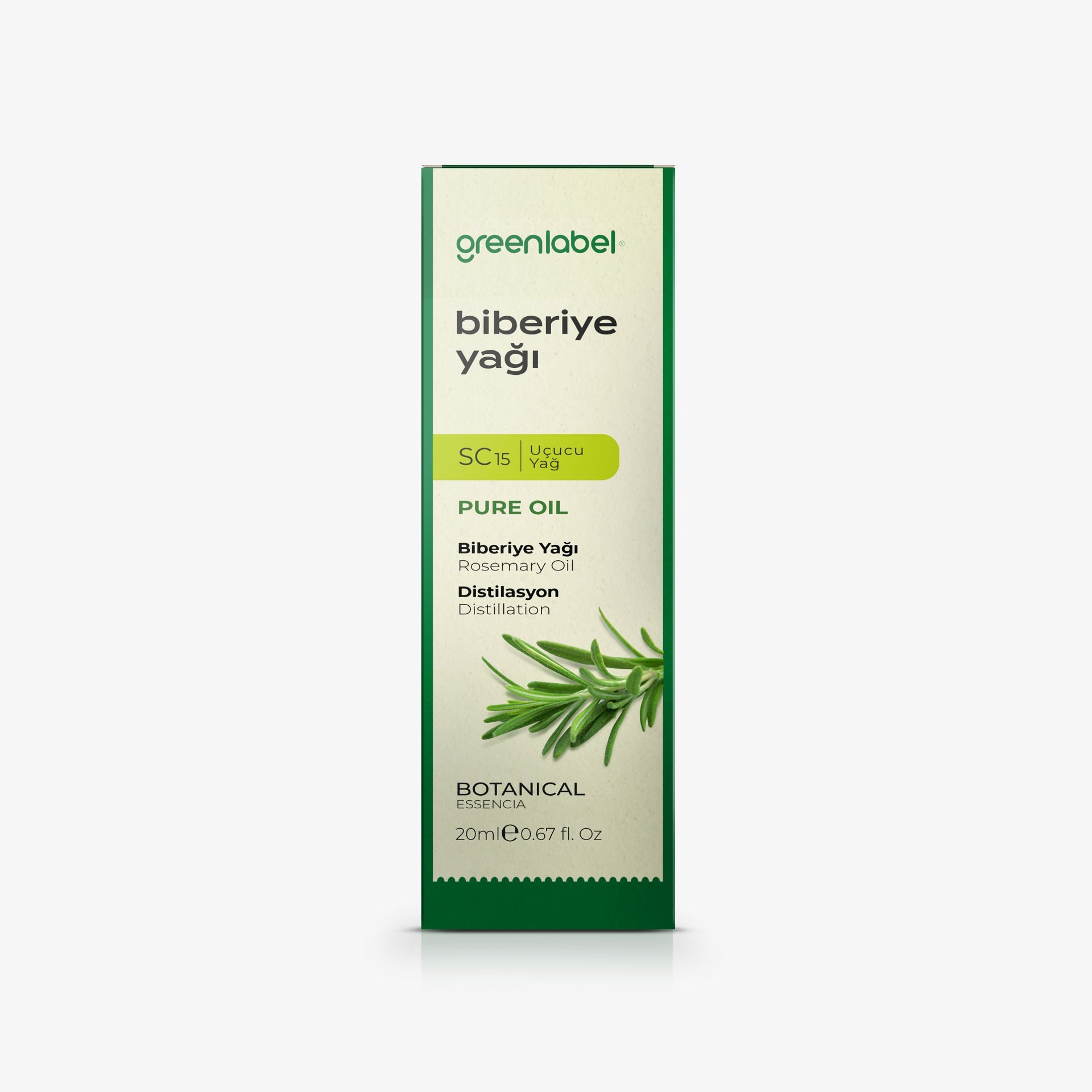 Greenlabel Biberiye Yağı  20 ml.