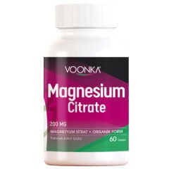 Voonka Magnesium Citrate 200 mg 60 Tablet