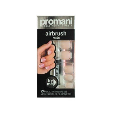 Promani İnce French Takma Tırnak Kiti Pembe