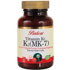 Balen Vitamin K2 (MK-7) ve D Vitamini İçeren Kapsül