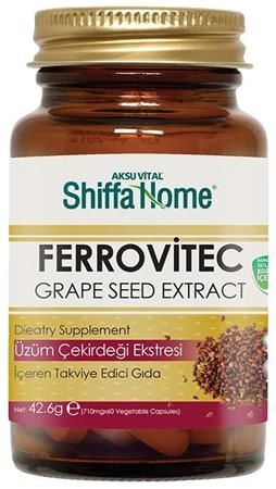 Shiffa Home Ferrovitec Üzüm Çekirdeği Ekstresi 60 Kapsül