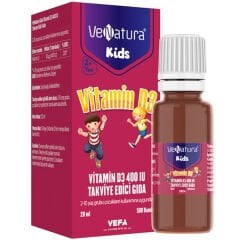 Venatura Kids Vitamin D3 400 IU Damla 20 ml