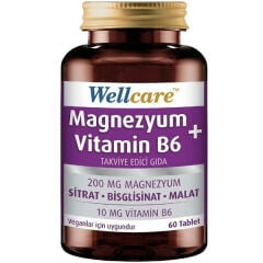 Wellcare Magnezyum Vitamin B6 60 Tablet