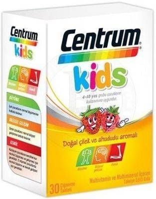 CENTRUM Kids Çocuk Vitamini 30 Çiğneme Tableti