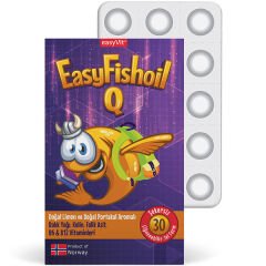 Easy Fish Oil Q Kids 30 Çiğnenebilir Tablet