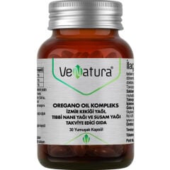 VeNatura Oregano Oil Kompleks İzmir Kekiği Yağı, Tıbbi Nane Yağı ve Susam Yağı 30 Yumuşak Kapsül
