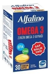 Alfalino 30 Balık Yağı Yumuşak Kapsül