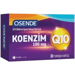 Osende Koenzim Q10 100mg Yumuşak 30 Kapsül