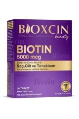 Bioxcin Biotin 5000 mcg Takviye Edici Gıda 30 Tablet