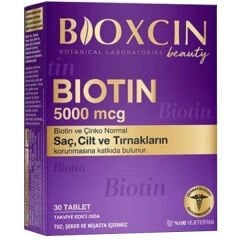 Bioxcin Biotin 5000 mcg Takviye Edici Gıda 30 Tablet