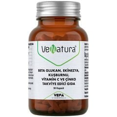 Venatura Beta Glukan Ekinezya Kuşburnunu Vitamin C Çinko 30 Kapsül