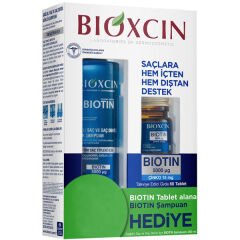 Bioxcin Biotin 5000 mg Çinko 15 mg ALANA Biotin Şampuan 300 ml HEDİYE