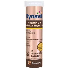 Dynavit Vitamin C+ Sambucus Nigra 15 Efervesan Tablet