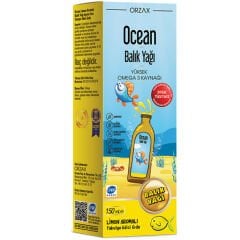 Ocean Omega 3 Balık Yağı 150 ml Limon Aromalı