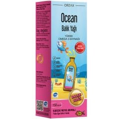 Ocean Omega 3 Balık Yağı 150 ml Karışık Meyve Aromalı