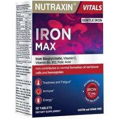 Nutraxin Iron Max Takviye Edici Gıda 30 Tablet