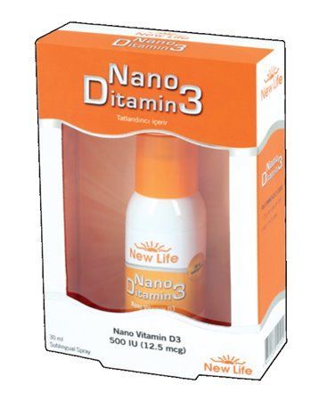 New Life Nano Ditamin3 Dilaltı Sprey 30 ml