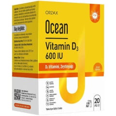 Ocean Vitamin D3 Sprey 600 IU 20 ml