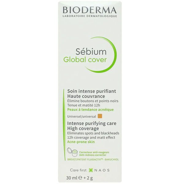 Bioderma Sebium Global Cover 30 ml Renkli Bakım Kremi