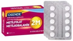 Osende 2M Metilkobalamin MetilFolat 30 Tablet