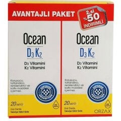 Ocean D3K2 Damla 20 ml x 2 Adet Avantajlı Paket