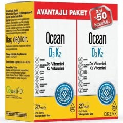 Ocean D3K2 Damla 20 ml x 2 Adet Avantajlı Paket