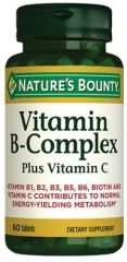 Nature's Bounty Vitamin B-Complex Plus Vitamin C 60 Tablet