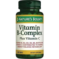 Nature's Bounty Vitamin B-Complex Plus Vitamin C 60 Tablet