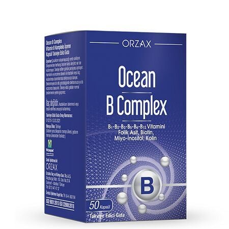 Ocean B Complex Takviye Edici Gıda 50 Kapsül