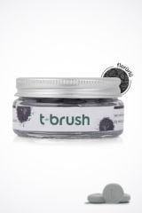 T-Brush Activated Charcoal Diş Macunu Tableti-Florürlü