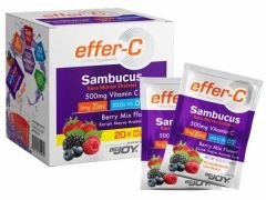BIGJOY Effer-C Vitamini Sambucus Kara Mürver Ekstresi 20 Saşe