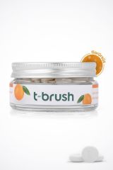 T-Brush Portakal Aromalı Diş Macunu Tableti-Florürsüz