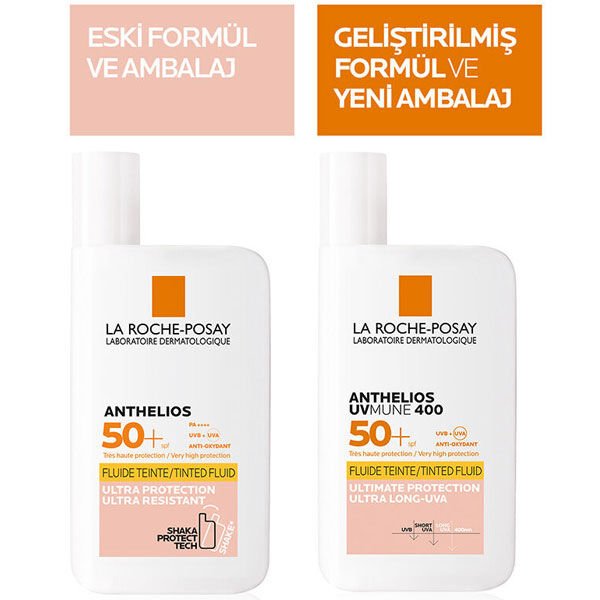 La Roche-Posay Anthelios UVmune Fluid Güneş Kremi SPF50+ 50 ml - Renkli