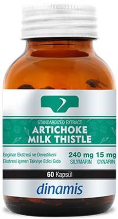 Dinamis Artichoke Milk Thistle 60 Kapsül