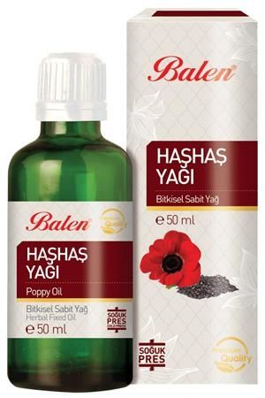 Balen Haşhaş Yağı (Soğuk Pres) 50 ML