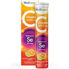Wellcare Vitamin C Selenyum 15 Efervesan Tablet