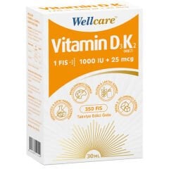 Wellcare Vitamin D3K2 1000 IU Sprey 30 ml