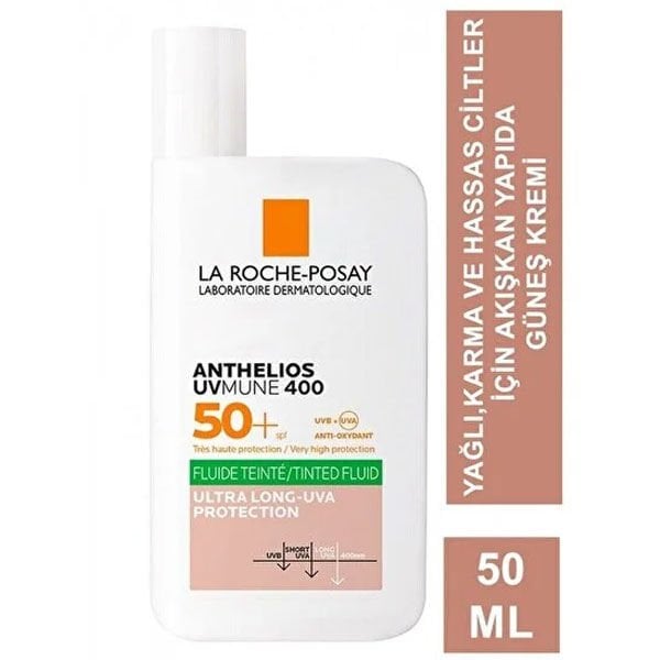 La Roche-Posay Anthelios Oil Control Fluid SPF50+ Renkli Yüz Güneş Kremi 50 ml