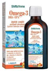 Shiffa Home Omega-3 Şeftali Aromalı Balık Yağı Şurubu 100 ml