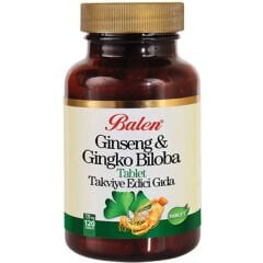 Balen Kırmızı Ginseng ve Ginkgo Biloba Tablet 720 mg x 120